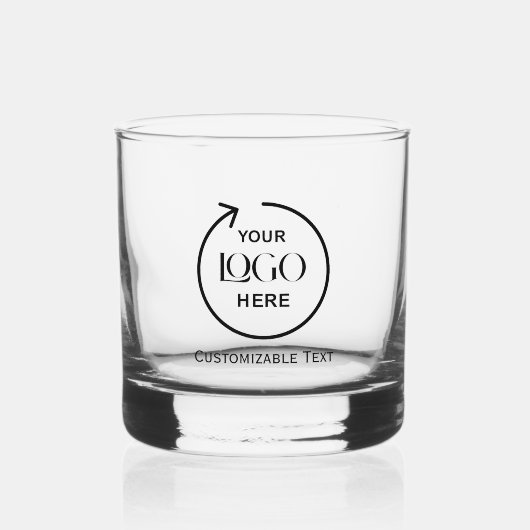 Benutzerdefiniertes Logo und Text-Whiskey-Glas Whiskyglas (Vorderseite)