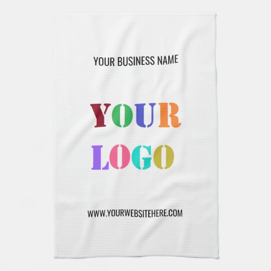 Benutzerdefiniertes Logo und Textfirma Küchentüche Geschirrtuch (Vertikal)