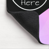 Benutzerdefiniertes Logo und Textmousepad Mousepad (Ecke)