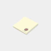 Benutzerdefiniertes Logo und Website-Info Gelb Post-it Klebezettel (angewinkelt)