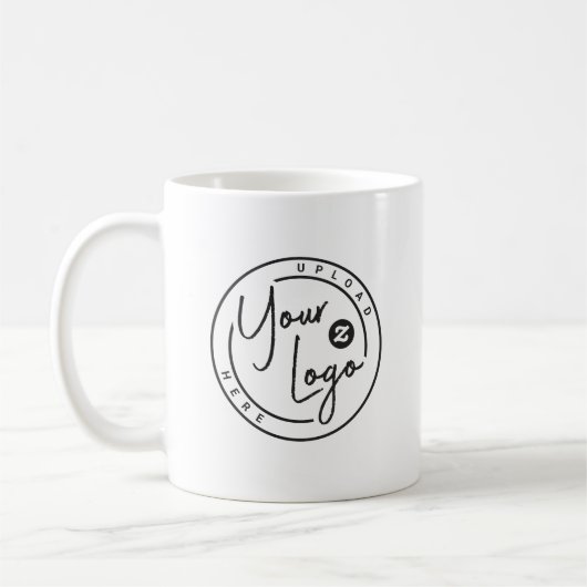 Benutzerdefiniertes Logo Unternehmen Kaffeetasse (Links)