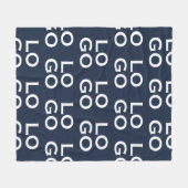 Benutzerdefiniertes Logo Unternehmen oder Firma au Fleecedecke (Vorderseite (Horizontal))