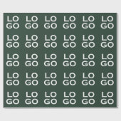 Benutzerdefiniertes Logo Unternehmen oder Firma au Geschenkpapier (Flach)