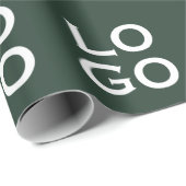 Benutzerdefiniertes Logo Unternehmen oder Firma au Geschenkpapier (Rolleneckpunkt)