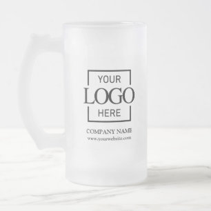 Benutzerdefiniertes Logo Unternehmensbranding Firm Mattglas Bierglas