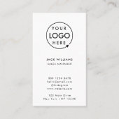 Benutzerdefiniertes Logo | Vertikal Corporate Mini Visitenkarte (Vorderseite)