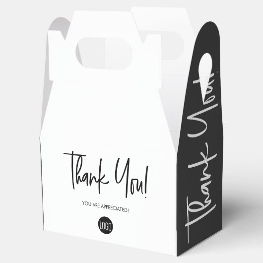 Benutzerdefiniertes Logo Vielen Dank an Ihre Mitar Geschenkschachtel (Geöffnet)