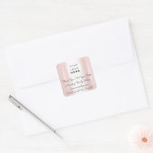 Benutzerdefiniertes Logo Vielen Dank, dass Sie die Quadratischer Aufkleber (Umschlag)