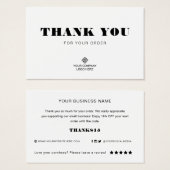 Benutzerdefiniertes Logo Vielen Dank für die Paket (Vorne & Hinten)