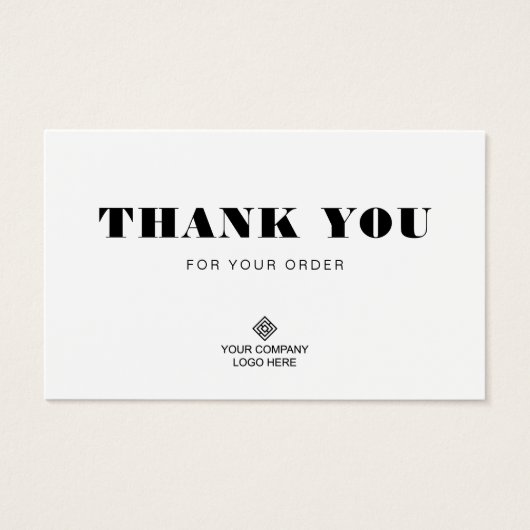 Benutzerdefiniertes Logo Vielen Dank für die Paket (Vorderseite)