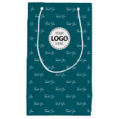 Benutzerdefiniertes Logo Vielen Dank Muster Aquama Kleine Geschenktüte (Vorderseite)