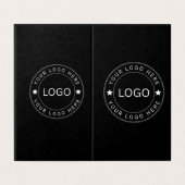 Benutzerdefiniertes Logo Visitenkarten (Außenseite Aufgefaltet)