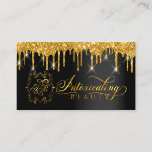 Benutzerdefiniertes Logo von Eyelash Gold Tropfen Visitenkarte