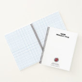 Benutzerdefiniertes Logo, Website, Name, Weiß Notizblock (Innenseite)