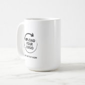 Benutzerdefiniertes Logo Werbe Geschäft Kaffee Kaffeetasse (Vorderseite Links)