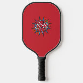 Benutzerdefiniertes Logo Werbe Rot Pickleball Schläger (Vorderseite)