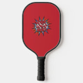 Benutzerdefiniertes Logo Werbe Rot Pickleball Schläger (Rückseite)