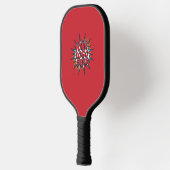 Benutzerdefiniertes Logo Werbe Rot Pickleball Schläger (Links)