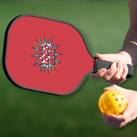Benutzerdefiniertes Logo Werbe Rot Pickleball Schläger