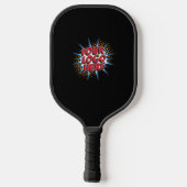 Benutzerdefiniertes Logo Werbe Schwarz Pickleball Schläger (Rückseite)