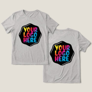 Benutzerdefiniertes Logo-Werbe-Shirt   Business-Mi Tri-Blend Shirt