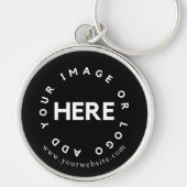 Benutzerdefiniertes Logo Werbung Einfaches Brandin Schlüsselanhänger (Vorne)