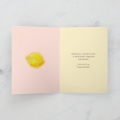 Benutzerdefiniertes Logo Whimsisfarbene Zitronen G Karte (Innenseite)