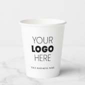 Benutzerdefiniertes Logo Zwei Seiten Modernes Schw Pappbecher (Rückseite)