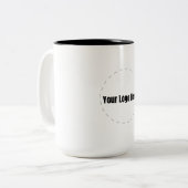 Benutzerdefiniertes Logo Zweifarbige Tasse (Vorderseite Links)