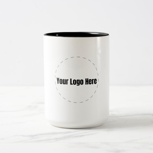 Benutzerdefiniertes Logo Zweifarbige Tasse (Mittel)