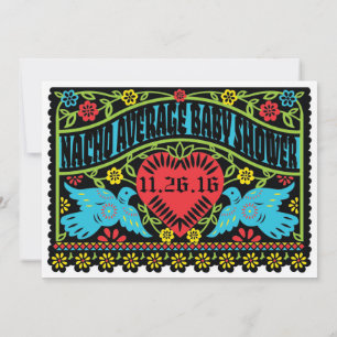 Benutzerdefiniertes Lovebirds Papel Picado Banner Einladung