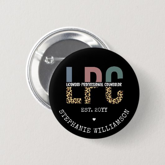 Benutzerdefiniertes LPC-lizenziertes Berufliches R Button (Vorne & Hinten)