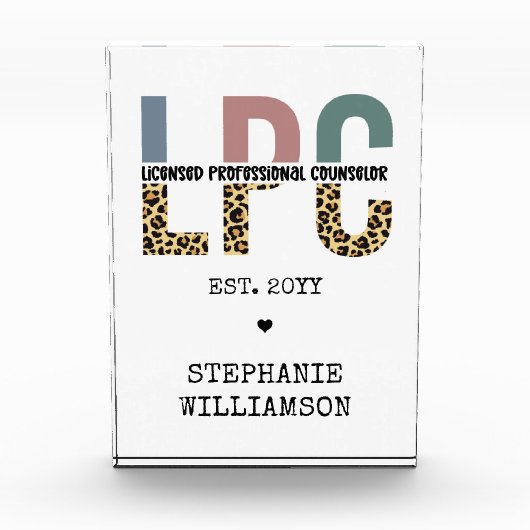 Benutzerdefiniertes LPC-lizenziertes Berufliches R Fotoblock (Vorderseite)