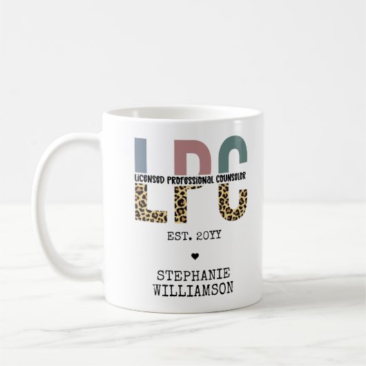 Benutzerdefiniertes LPC-lizenziertes Berufliches R Kaffeetasse (Links)