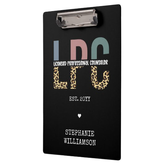 Benutzerdefiniertes LPC-lizenziertes Berufliches R Klemmbrett (Links)