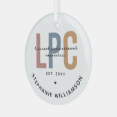 Benutzerdefiniertes LPC-lizenziertes Berufliches R Ornament Aus Glas (Vorderseite links)