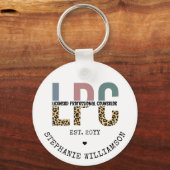 Benutzerdefiniertes LPC-lizenziertes Berufliches R Schlüsselanhänger (Vorderseite)