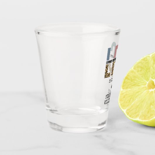 Benutzerdefiniertes LPC-lizenziertes Berufliches R Schnapsglas (Links)