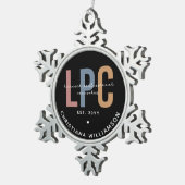 Benutzerdefiniertes LPC-lizenziertes Berufliches R Schneeflocken Zinn-Ornament (Rechts)