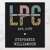 Benutzerdefiniertes LPC-lizenziertes Berufliches R Weinetikett (Einzelnes Label)