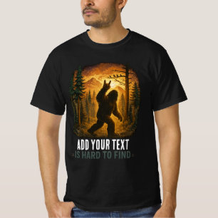 Benutzerdefiniertes Lustiges Bigfoot Sasquatch Des T-Shirt