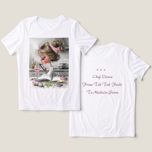 Benutzerdefiniertes Lustiges Chef Top (Design Vorderseite & Rückseite)
