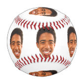 Benutzerdefiniertes lustiges Gesicht ausgeschnitte Baseball (Rückseite)