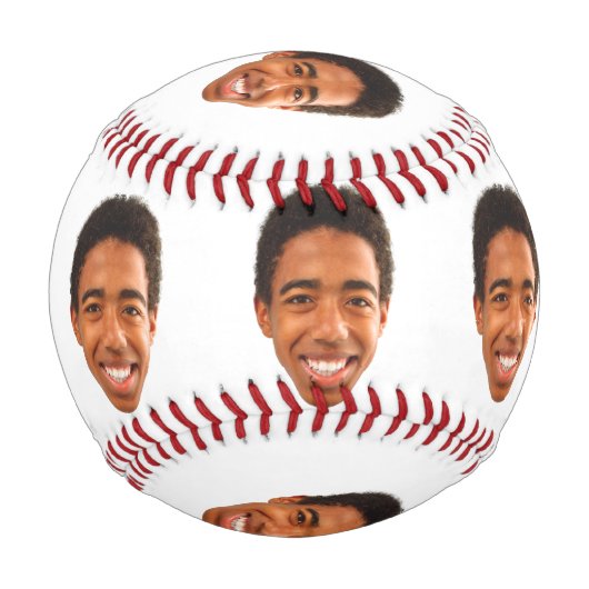 Benutzerdefiniertes lustiges Gesicht ausgeschnitte Baseball (Vorderseite)