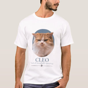Benutzerdefiniertes lustiges Katzenfoto & Name T-Shirt