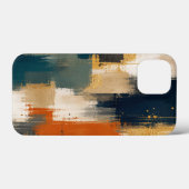 Benutzerdefiniertes Luxus-Gold-Navy-Abstraktes Mod Case-Mate iPhone Hülle (Rückseite (Horizontal))