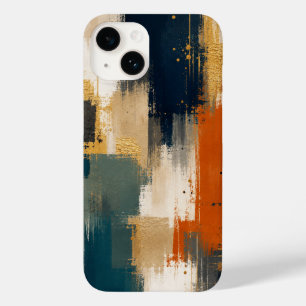 Benutzerdefiniertes Luxus-Gold-Navy-Abstraktes Mod Case-Mate iPhone 14 Hülle