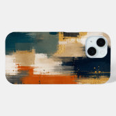 Benutzerdefiniertes Luxus-Gold-Navy-Abstraktes Mod Case-Mate iPhone Hülle (Rückseite (Horizontal))
