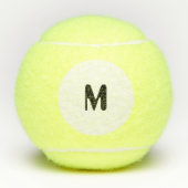 Benutzerdefiniertes M Monogram, erstes generisches Tennisbälle (Vorderseite)