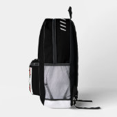 Benutzerdefiniertes "M" Monogramm mit schwarzem Hi Bedruckter Rucksack (Rechts)